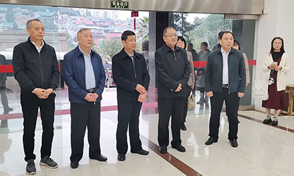 福建省政協(xié)副主席、省工商聯(lián)主席王光遠(yuǎn)一行視察虹潤公司